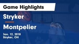 Stryker  vs Montpelier  Game Highlights - Jan. 12, 2018