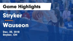 Stryker  vs Wauseon  Game Highlights - Dec. 20, 2018