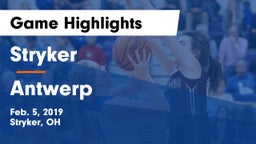 Stryker  vs Antwerp  Game Highlights - Feb. 5, 2019