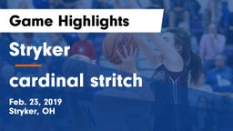 Stryker  vs cardinal stritch Game Highlights - Feb. 23, 2019