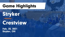 Stryker  vs Crestview Game Highlights - Feb. 20, 2021