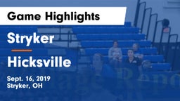 Stryker  vs Hicksville  Game Highlights - Sept. 16, 2019