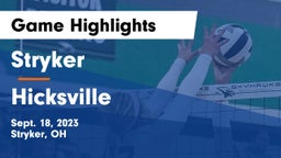 Stryker  vs Hicksville  Game Highlights - Sept. 18, 2023