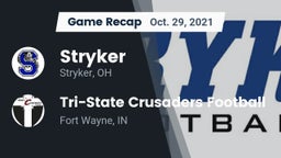 Recap: Stryker  vs. Tri-State Crusaders Football 2021