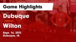 Dubuque  vs Wilton Game Highlights - Sept. 16, 2023