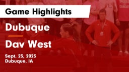 Dubuque  vs Dav West Game Highlights - Sept. 23, 2023