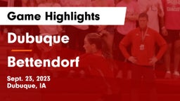 Dubuque  vs Bettendorf Game Highlights - Sept. 23, 2023