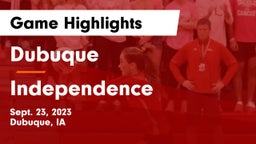 Dubuque  vs Independence Game Highlights - Sept. 23, 2023