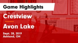 Crestview  vs Avon Lake  Game Highlights - Sept. 28, 2019