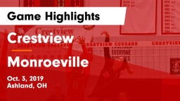 Crestview  vs Monroeville Game Highlights - Oct. 3, 2019