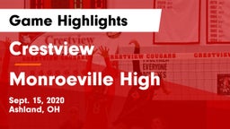 Crestview  vs Monroeville High Game Highlights - Sept. 15, 2020