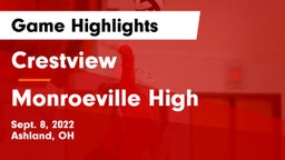 Crestview  vs Monroeville High Game Highlights - Sept. 8, 2022