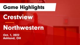 Crestview  vs Northwestern  Game Highlights - Oct. 1, 2022