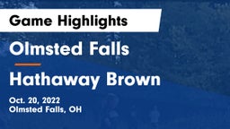 Olmsted Falls  vs Hathaway Brown  Game Highlights - Oct. 20, 2022