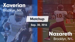 Matchup: Xaverian  vs. Nazareth  2016