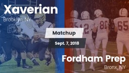 Matchup: Xaverian  vs. Fordham Prep  2018
