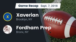Recap: Xaverian  vs. Fordham Prep  2018