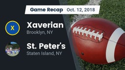 Recap: Xaverian  vs. St. Peter's  2018