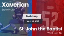 Matchup: Xaverian  vs. St. John the Baptist  2018