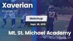 Matchup: Xaverian  vs. Mt. St. Michael Academy  2019