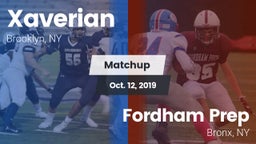 Matchup: Xaverian  vs. Fordham Prep  2019