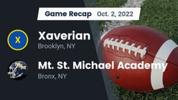 Recap: Xaverian  vs. Mt. St. Michael Academy  2022