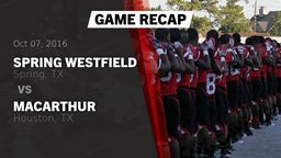 Recap: Spring Westfield  vs. MacArthur  2016