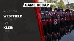 Recap: Westfield  vs. Klein  2014