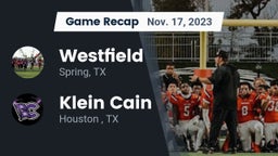 Recap: Westfield  vs. Klein Cain  2023