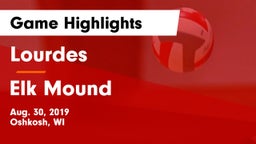 Lourdes  vs Elk Mound  Game Highlights - Aug. 30, 2019