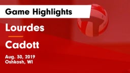 Lourdes  vs Cadott  Game Highlights - Aug. 30, 2019