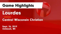 Lourdes  vs Central Wisconsin Christian  Game Highlights - Sept. 26, 2019