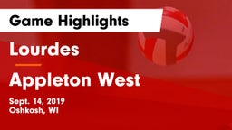 Lourdes  vs Appleton West  Game Highlights - Sept. 14, 2019