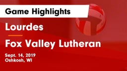 Lourdes  vs Fox Valley Lutheran  Game Highlights - Sept. 14, 2019