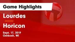 Lourdes  vs Horicon  Game Highlights - Sept. 17, 2019