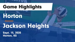Horton  vs Jackson Heights Game Highlights - Sept. 15, 2020
