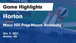 Horton  vs Maur Hill Prep-Mount Academy  Game Highlights - Oct. 9, 2021