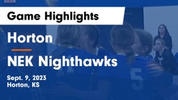 Horton  vs NEK Nighthawks Game Highlights - Sept. 9, 2023