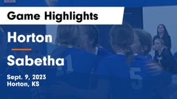 Horton  vs Sabetha  Game Highlights - Sept. 9, 2023