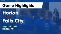 Horton  vs Falls City  Game Highlights - Sept. 28, 2023