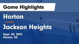 Horton  vs Jackson Heights  Game Highlights - Sept. 30, 2023