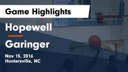 Hopewell  vs Garinger  Game Highlights - Nov 15, 2016