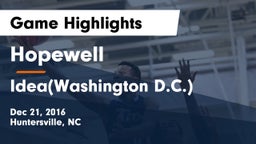 Hopewell  vs Idea(Washington D.C.) Game Highlights - Dec 21, 2016