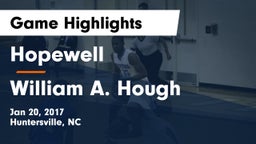 Hopewell  vs William A. Hough  Game Highlights - Jan 20, 2017