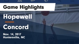 Hopewell  vs Concord  Game Highlights - Nov. 14, 2017