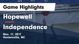 Hopewell  vs Independence  Game Highlights - Nov. 17, 2017