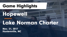 Hopewell  vs Lake Norman Charter  Game Highlights - Nov. 21, 2017