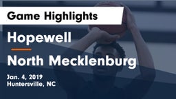 Hopewell  vs North Mecklenburg  Game Highlights - Jan. 4, 2019