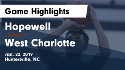 Hopewell  vs West Charlotte  Game Highlights - Jan. 22, 2019