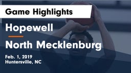 Hopewell  vs North Mecklenburg Game Highlights - Feb. 1, 2019